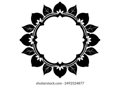Elegant Frame Design with White Background, Vector Illustration, Cartoons, Clipart, Line Art, Elegant frame design vector with white background, perfect for illustrations, cartoons, clipart, and line 