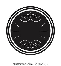 elegant frame drawing isolated icon