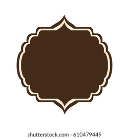 elegant frame emblem icon