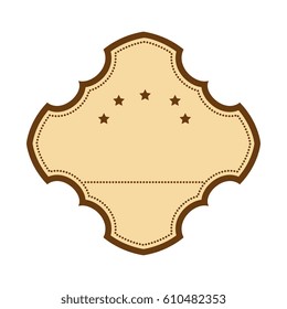 elegant frame emblem icon