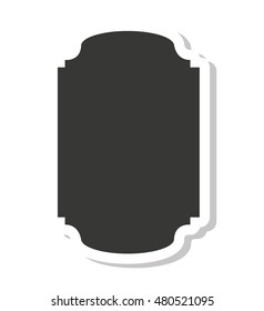 elegant frame icon isolated vector illustration design