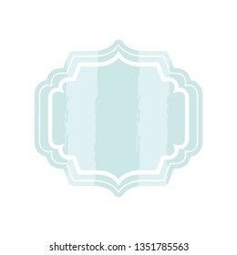 elegant frame isolated icon