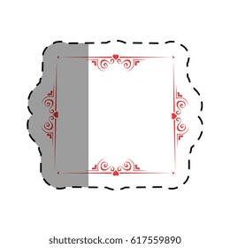 elegant frame isolated icon