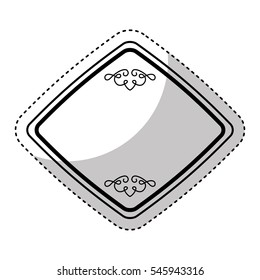 elegant frame isolated icon vector illustration design