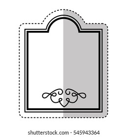 elegant frame isolated icon vector illustration design