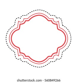 elegant frame isolated icon vector illustration design