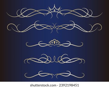 
Elegant frame material gold with smooth curves