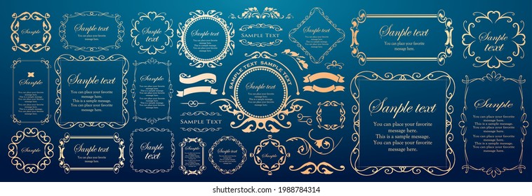 Elegant frame material. Luxury design material.