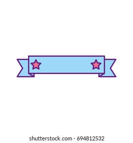 elegant frame with ribbon