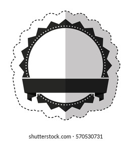elegant frame with ribbon vector illustration design