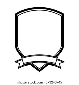 elegant frame with ribbon vector illustration design