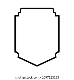 elegant frame simple icon