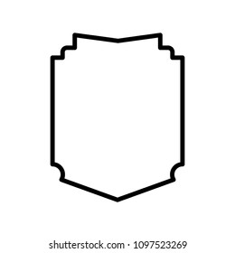 elegant frame simple icon