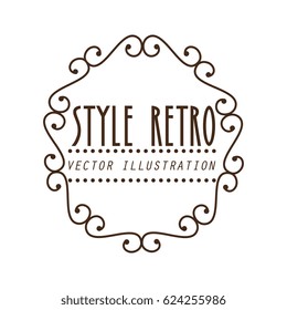 elegant frame style retro
