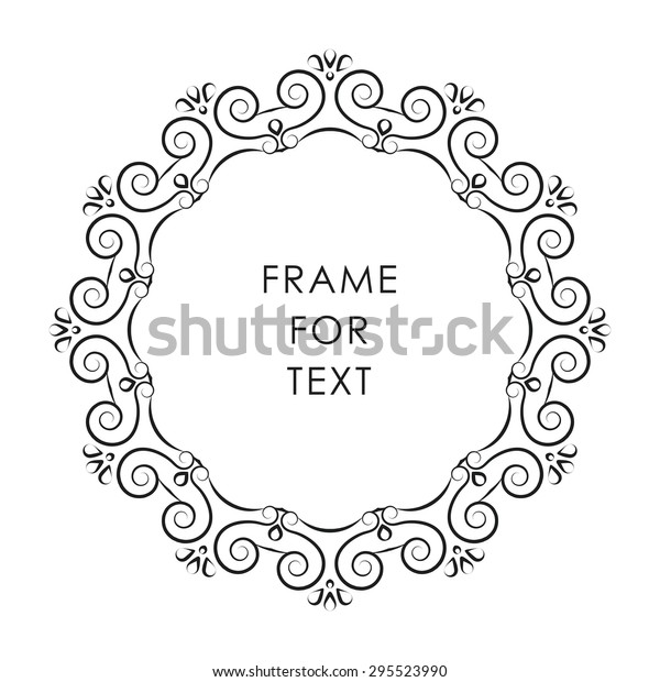 elegant frame trendy outline style stock vector royalty free 295523990 shutterstock