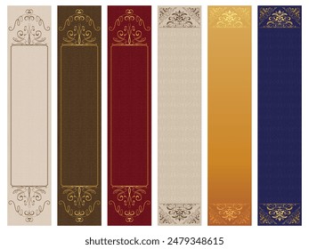 Ilustración vectorial de marco elegante set_Anuncio_Vertical_1:5
