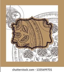 elegant frame victorian with italian food
