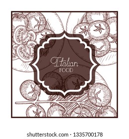 elegant frame victorian with italian food