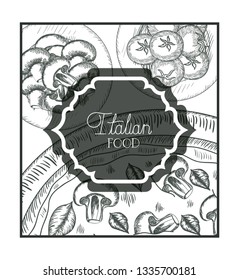 elegant frame victorian with italian food