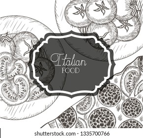elegant frame victorian with italian food