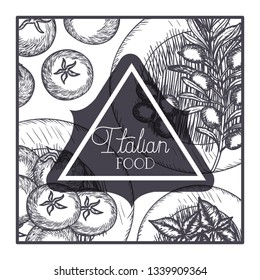 elegant frame victorian with italian food
