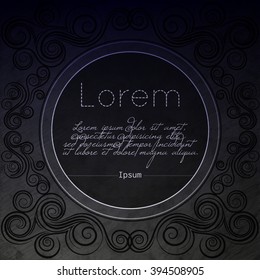 Elegant frame with vintage ornament . It can be used for invitation, greeting card and more designs.