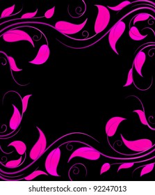 Elegant frame for wedding proposal. Valentine day or marriage decoration vector background