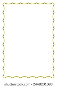 Elegant frame for your text, photos or invitations, blank Frame for certificate, diploma, voucher, invitation, congratulation