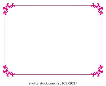 Elegant frame for your text, photos or invitations, Elegant blank Frame for certificate, diploma, voucher, invitation, congratulation. Decorative border frame 