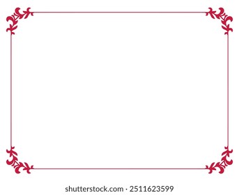 Elegant frame for your text, photos or invitations, Elegant blank Frame for certificate, diploma, voucher, invitation, congratulation. Decorative border frame 