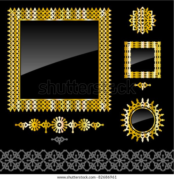 Elegant frames, borders\
and design elements collection ( for high res JPEG or TIFF see\
image 82686964 )\
