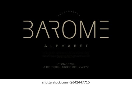 Elegant futuristic display font with clean lines and minimalist cuts. Perfect for modern branding and high-tech visuals