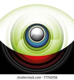 Elegant futuristic layout with abstract forms. Vector illustration.