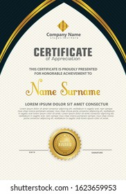 elegant and futuristic modern certificate template with texture pattern background.