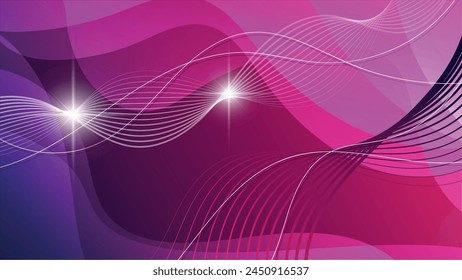 Elegant futuristic wallpaper in purple pink tones. An excellent background for designing pages on social networks, posters, presentations, outdoor advertising and your other projects. Vector.