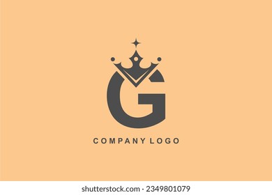 
Elegant G letter logo with crown. Modern royal style. monogram design element. beautiful calligraphy. Emblem for book, company, business, brand, business card, Restaurant, Boutique, Hotel, etc.