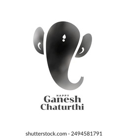 elegant ganesh chaturthi festive background with lord ganpati design vector