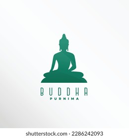 elegant gautama buddha background for buddhism dharma vector