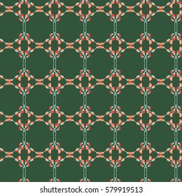 Elegant gentle pattern in small-scale flower buds. Millefleurs. Arabesque style. Floral seamless background for textile or book covers, manufacturing, wallpapers, print, gift wrap and scrapbooking.