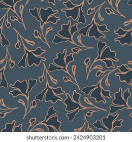 Elegant gentle trendy pattern flower. Liberty style. Floral background for textile, fabric, covers, manufacturing, wallpapers, print, gift wrap.