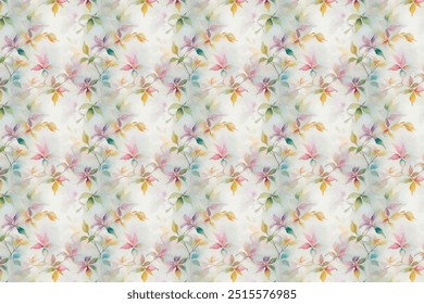 Elegant gentle trendy pattern in small-scale flower