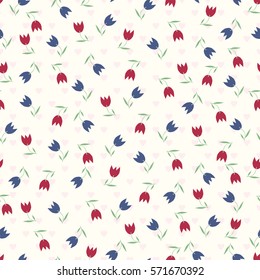 Elegant gentle trendy pattern in small-scale flower. Millefleurs. Liberty style. Floral seamless background for textile, fabric, covers, manufacturing, wallpapers, print, gift wrap and scrapbooking.