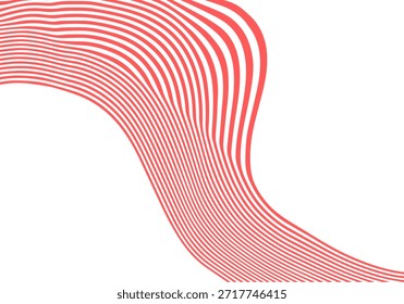 Elegante abstracción geométrica con rayas distorsionadas para un fondo de presentación moderno. Eps 10