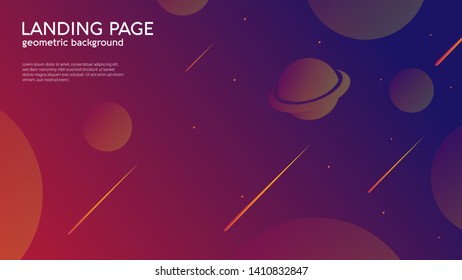 Elegant geometric background. Dynamic shapes composition.