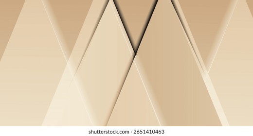 Elegant geometric background with overlapping diamond shapes and smooth beige gradients, perfect for modern design projects. eps 10 in presentation