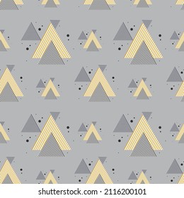 Elegante diseño geométrico de patrones sin costura para la decoración, papel de pared, papel de envoltura, tela, fondo, etc.