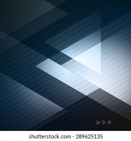 Elegant Geometric Blue Background Vector Illustration For Business Brochure