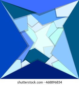 Elegant geometric blue background.This is vector illustration and graphic design. 
