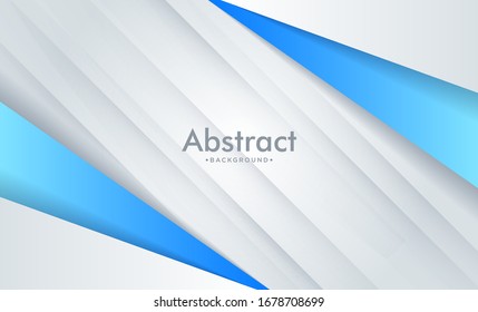 Elegant geometric blue and gray business background