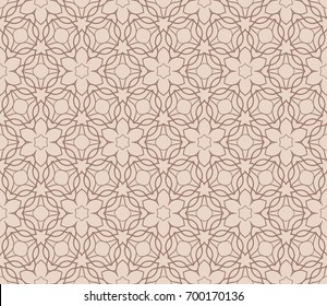 elegant geometric design. seamless vector illustration. beige color